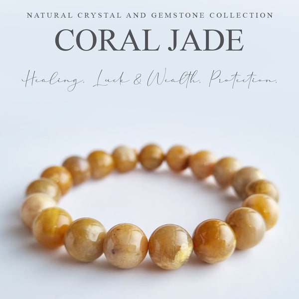 Coral sales jade bracelet